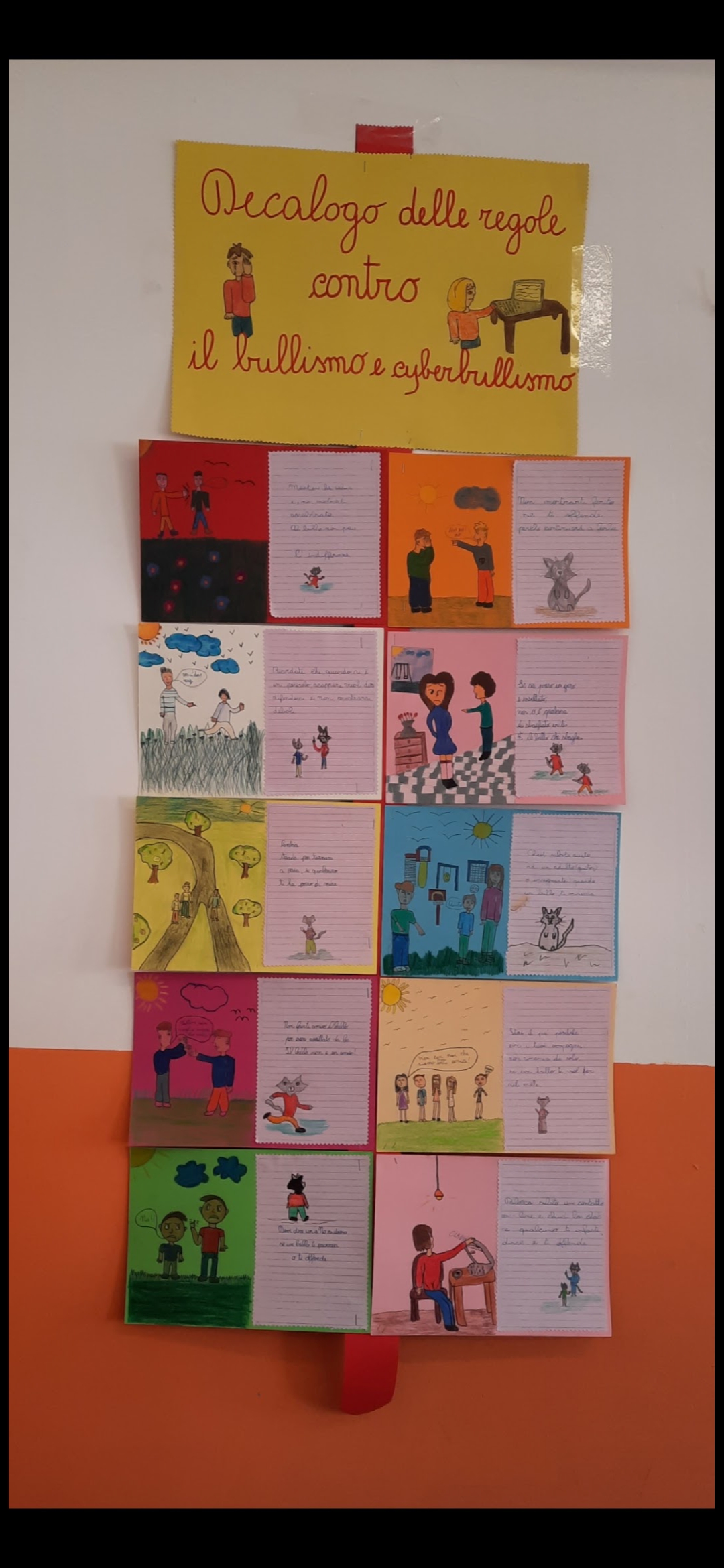 Decalogo delle regole contro il bullismo e cyberbullismo